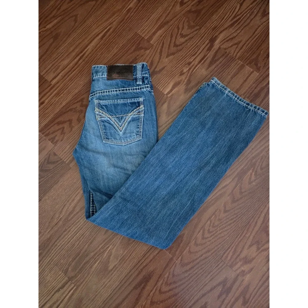 Rock and Roll Denim Boys Jeans 16R Regular Fit Bootcut Medium Wash Blue BB0M